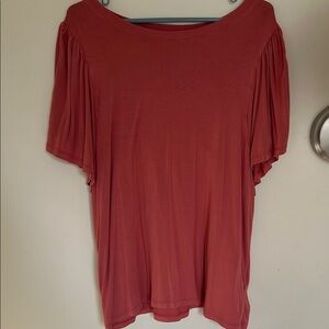 GAP Women's Blouse in Coral Red